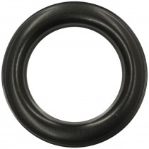 Oxy-black finish, brass two-part eyelets 25mm diameter