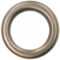 Satin nickel, brass two-part eyelets 40mm diameter