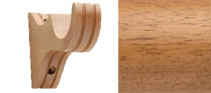 Designer Collection 63mm Ø Wooden Flat Bracket - Natural Oak Designer Collection 63mm Ø Wooden Flat Bracket - Natural Oak