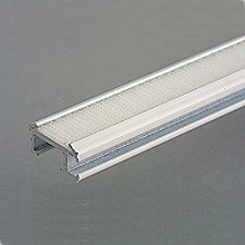 Roman blind aluminium top track with hook tape 2.9m,white