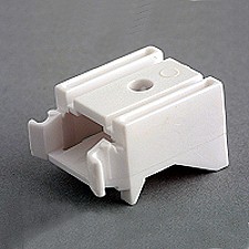 Nylon universal support bracket white