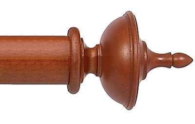 Designer Collection 63mm Ø Urn Finial - Natural Mahogany Designer Collection 63mm Ø Urn Finial - Natural Mahogany