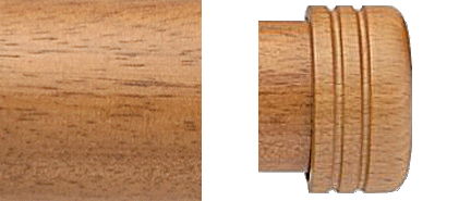 Designer Collection 63mm Ø End Stop - Natural Oak Designer Collection 63mm Ø End Stop - Natural Oak