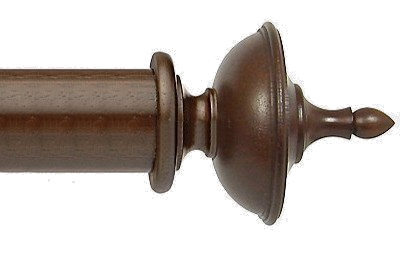 Designer Collection 63mm Ø Urn Finial - Natural Walnut Designer Collection 63mm Ø Urn Finial - Natural Walnut