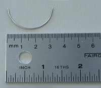 Small curved needles 12pcs
