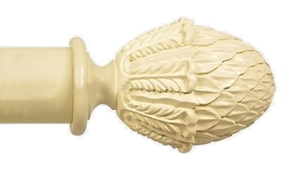 Designer Collection 63mm Ø Pineapple Finial - Old Cream Designer Collection 63mm Ø Pineapple Finial - Old Cream