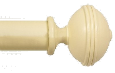 Designer Collection 63mm Ø Ribbed Finial - Old Cream