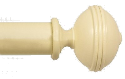 Designer Collection 63mm Ø Ribbed Finial - Old Cream Designer Collection 63mm Ø Ribbed Finial - Old Cream