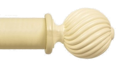 Designer Collection 63mm Ø Twisted Finial - Old Cream