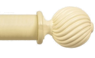 Designer Collection 63mm Ø Twisted Finial - Old Cream Designer Collection 63mm Ø Twisted Finial - Old Cream