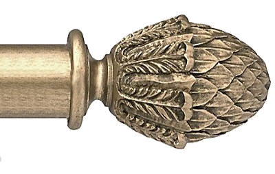 Designer Collection 63mm Ø Pineapple Finial - Pale Gold Designer Collection 63mm Ø Pineapple Finial - Pale Gold