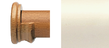 Designer Collection 63mm Ø Wooden Recess Bracket - Antique Ivory Designer Collection 63mm Ø Wooden Recess Bracket - Antique Ivory