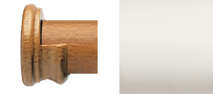 Designer Collection 63mm Ø Wooden Recess Bracket - Chalk White Designer Collection 63mm Ø Wooden Recess Bracket - Chalk White