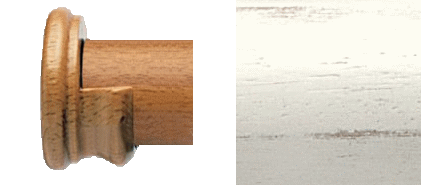 Designer Collection 63mm Ø Wooden Recess Bracket - Distressed Chalk Designer Collection 63mm Ø Wooden Recess Bracket - Distressed Chalk