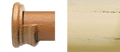 Designer Collection 63mm Ø Wooden Recess Bracket - Distressed Cream Designer Collection 63mm Ø Wooden Recess Bracket - Distressed Cream