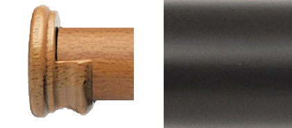 Designer Collection 63mm Ø Wooden Recess Bracket - Ebony
