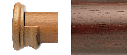 Designer Collection 63mm Ø Wooden Recess Bracket - Natural Walnut Designer Collection 63mm Ø Wooden Recess Bracket - Natural Walnut