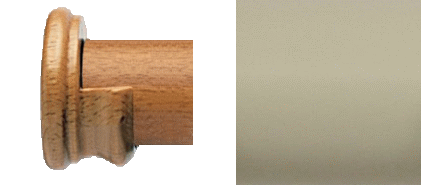 Designer Collection 63mm Ø Wooden Recess Bracket - Sage Grey Designer Collection 63mm Ø Wooden Recess Bracket - Sage Grey