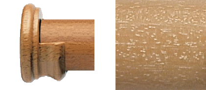 Designer Collection 48mm Ø Wooden Recess Bracket - Vintage Oak