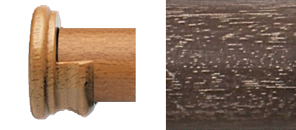 Designer Collection 63mm Ø Wooden Recess Bracket - Vintage Walnut