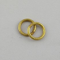 25 x Solid brass rings 16mm (5/8in) dia 