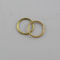 25 x Hollow brass rings 18mm (3/4in) dia for tie-backs