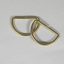 25 x Brass  D rings 25mm (1in) for tie-backs.