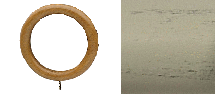 Designer Collection 63mm Ø Curtain Rings - Distressed Sage Grey Designer Collection 63mm Ø Curtain Rings - Distressed Sage Grey