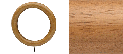 Designer Collection 63mm Ø Curtain Rings - Natural Oak Designer Collection 63mm Ø Curtain Rings - Natural Oak