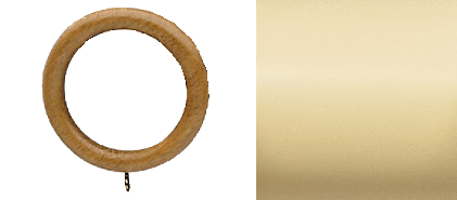 Designer Collection 63mm Ø Curtain Rings - Old Cream Designer Collection 63mm Ø Curtain Rings - Old Cream