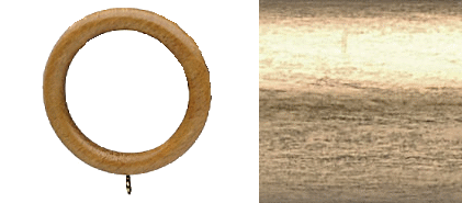 Designer Collection 63mm Ø Curtain Rings - Pale Gold Designer Collection 63mm Ø Curtain Rings - Pale Gold
