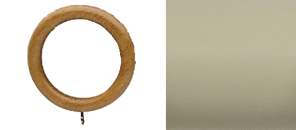 Designer Collection 63mm Ø Curtain Rings - Sage Grey Designer Collection 63mm Ø Curtain Rings - Sage Grey