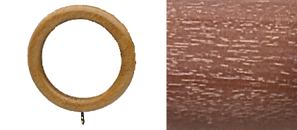 Designer Collection 63mm Ø Curtain Rings - Vintage Mahogany Designer Collection 63mm Ø Curtain Rings - Vintage Mahogany