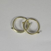 25 x brass split rings 23mm (3/4in) diameter