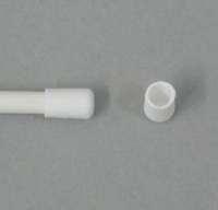 White plastic end caps for fibreglass rod 4mm dia. 