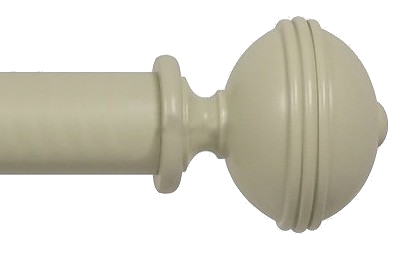 Designer Collection 63mm Ø Ribbed Finial - Sage Grey Designer Collection 63mm Ø Ribbed Finial - Sage Grey