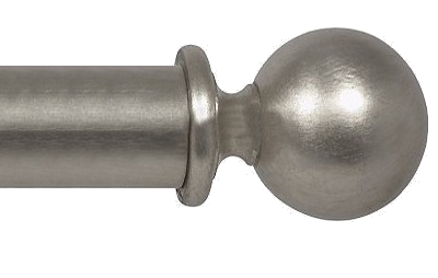 Designer Collection 63mm Ø Ball  Finial - Silver Metal Leaf