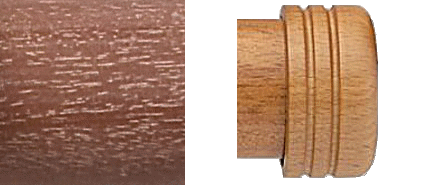Designer Collection 63mm Ø End Stop - Vintage Mahogany Designer Collection 63mm Ø End Stop - Vintage Mahogany