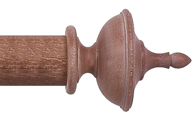 Designer Collection 35mm  Urn Finial - Vintage Mahogany