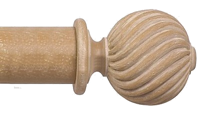 Designer Collection 63mm  Twisted Finial - Vintage Oak