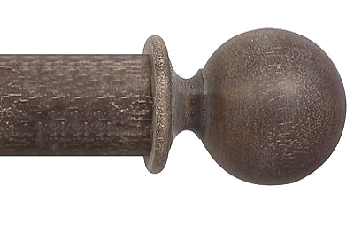 Designer Collection 63mm Ø Ball Finial - Vintage Walnut Designer Collection 63mm Ø Ball Finial - Vintage Walnut