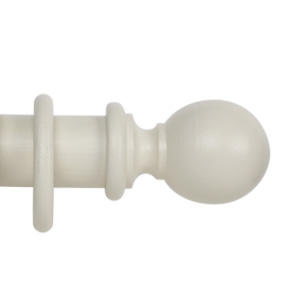 Classic Collection 50mm Ø Ball  Finial - Ivory Woodwash