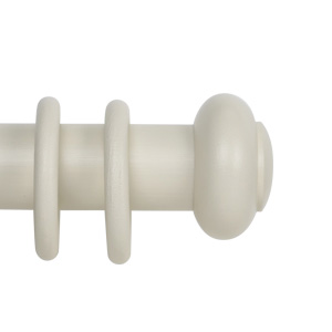 Classic Collection 50mm Ø Button Finial - Natural White (Painted)