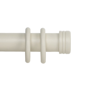 Classic Collection 50mm Ø Cap Finial - Ivory Woodwash