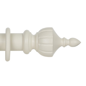 Classic Collection 50mm Ø Crown Finial - Ivory Woodwash
