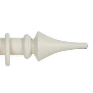 Classic Collection 50mm Ø Flute Finial - Natural White (Painted)