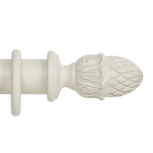 Classic Collection 50mm Ø Pineapple Finial - Ivory Woodwash
