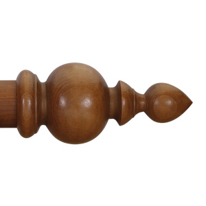 Classic Collection 63mm Ø Gothic Finial - Walnut (Stained)