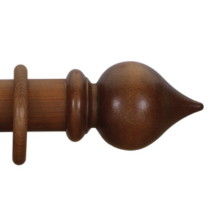 Classic Collection 63mm Ø Pear Drop Finial - Cherry (Stained)